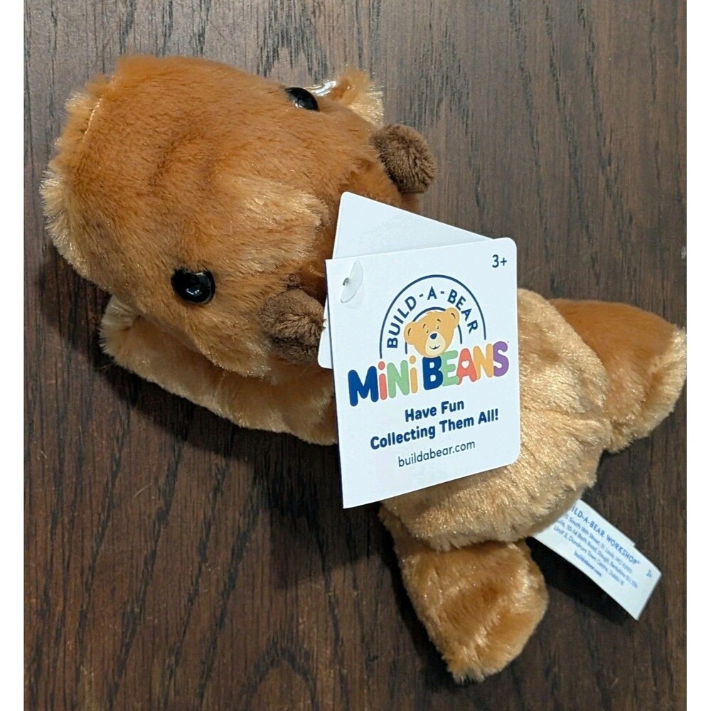 Build-A-Bear Workshop Mini Beans Capybara Plush Stuffed 7"